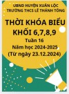 TKB tuần 16