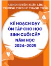 Dạy ôn tập cho học sinh cuối cấp