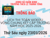 Thi Toán Vioedu cấp trường