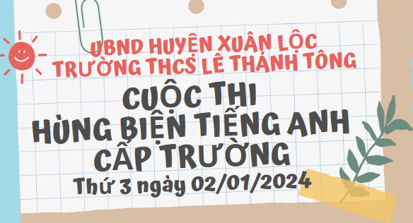 Hùng biện tiếng Anh cấp trường