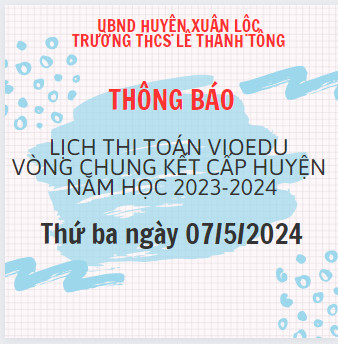 Thi Toán Vioedu VCK cấp huyện 23 24