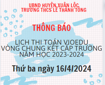 Thi Toán Vioedu VCK cấp trường 23 24