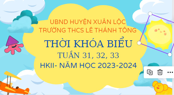 TKB TUẦN 31,32,33