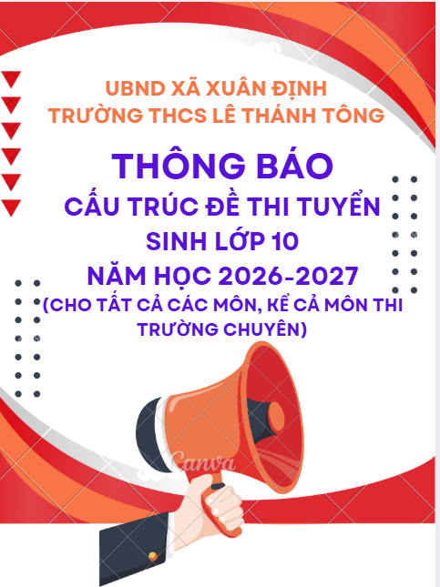 Cấu trúc đề thi Tuyển sinh 10 26 27