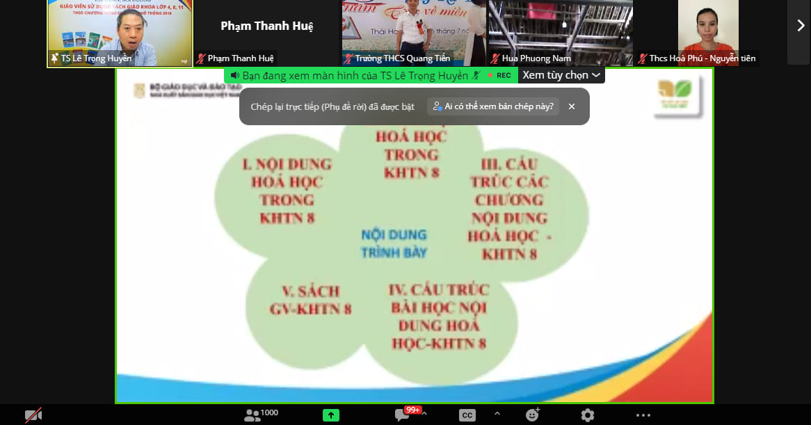 Tập huấn SGK lớp 8