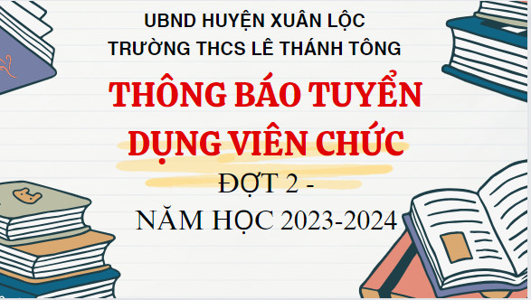 Hình Thông báo tuyển dụng viên chức đợt 2 23 24